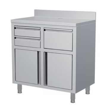 RVS KOFFIE WERKTAFEL 1000X600