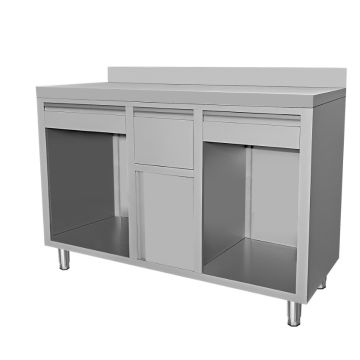 RVS KOFFIE WERKTAFEL 1500X600
