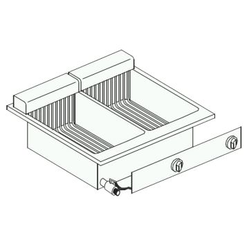 DROPIN EL FRITEUSE 2X10L 11KW