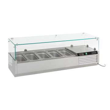 GEKOELDE OPZETVITRINE 1/4 GNx5