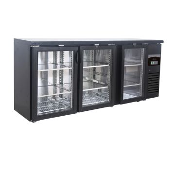BARKOELER ZWART 3 GLASDEUREN