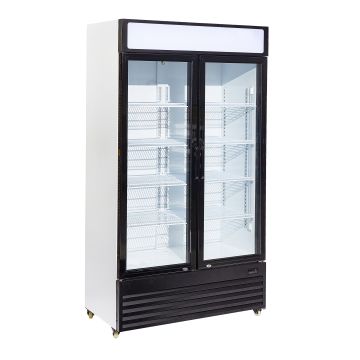 KOELKAST 2 GLASDEUREN 750L