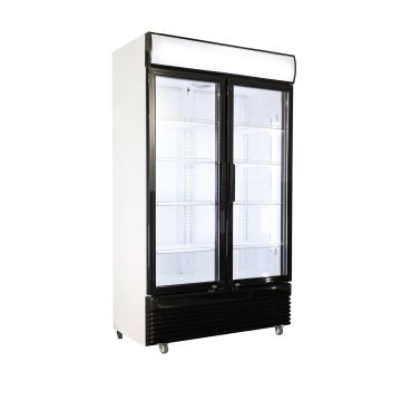 KOELKAST 2 GLASDEUREN 780L