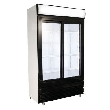 KOELKAST SCHUIF GLASDEUREN 780