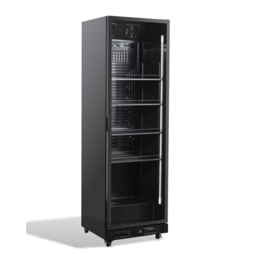 KOELKAST 1 GLASDEUR ZW