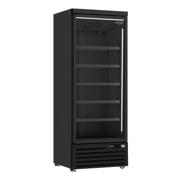 KOELKAST 1 GLASDEUR ZWART