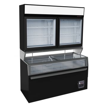 WANDVRIESKAST ZWART 2D