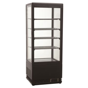 KOELVITRINE 98L ZWART