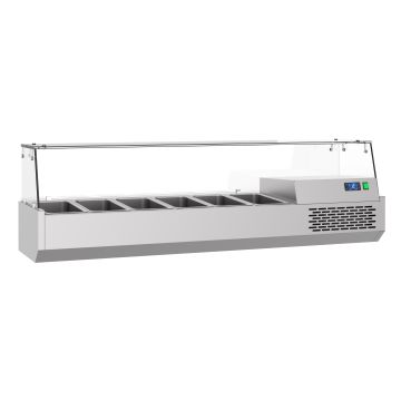 GEKOELDE OPZETVITRINE 6X 1/3GN