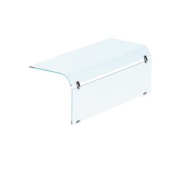 GESL. GEBOGEN GLAS 1-ZIJDE 2/1