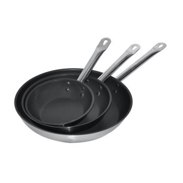KOEKENPAN RVS + TEFLON ø28 3,1