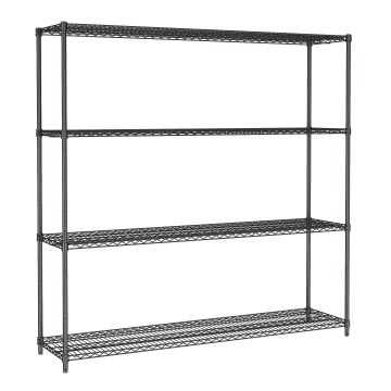 STELLING 4 LEVELS 1800 ZWART