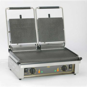 ROLLER GRILL Kontaktgrill doppelt, 4 kW, Abmessung 600 x 385 x 220 mm (BxTxH)