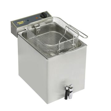 ROLLER GRILL Fritteuse mit Ablasshahn, 12 Liter