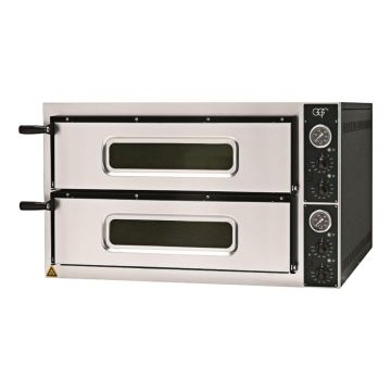 GGF Pizzaofen mit zwei Kammern, 9,6 kW, 950x840x540 mm (BxTxH)