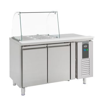 KOELWERKBANK GLASOPSTAND 2 DRS