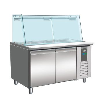 700 KOELWERKBANK GLAS RECHT 2D