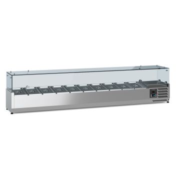 GEKOELDE OPZETVITRINE 1/4GNx10