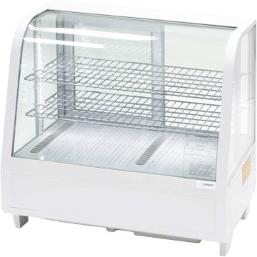 Stalgast, weiße Aufsatzkühlvitrine Kalte Theke SES6, 100 Liter