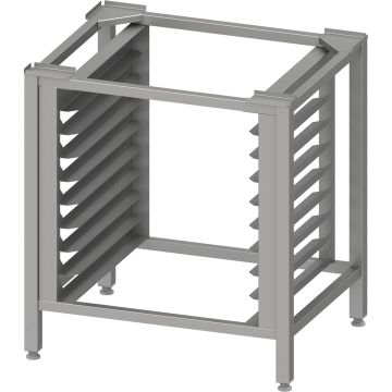Stalgast Edelstahl Untergestell mit 8 Einschubschienen für Öfen der Serie EasyBake/RX, 600x400 mm, H. 850 mm