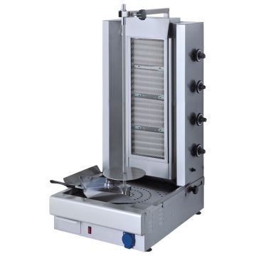 Gas-Dönergrill mit 4 Heizzonen, Motor unten, 70 kg