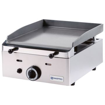 Gas-Grillplatte mit 1 Grillzone, Tischmodell, glatte Platte - LPG