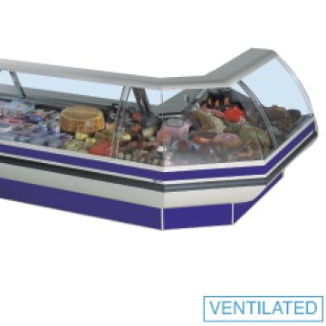 Umluft Vitrine mit Reservefach, mit Kühleinheit (1975x1110x1306mm)