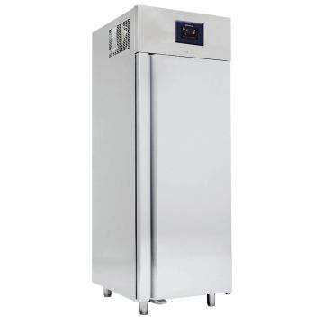 Kühlschrank 700 Liter aus Edelstahl für Fisch, statische Kühlung, 0°/+5°C, 85 mm Isolierung - WiFi