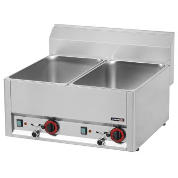 Double bain-marie GN 1/1 with drain tap 66
