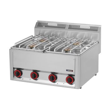 Gas table-top cooker 4 burners L 66