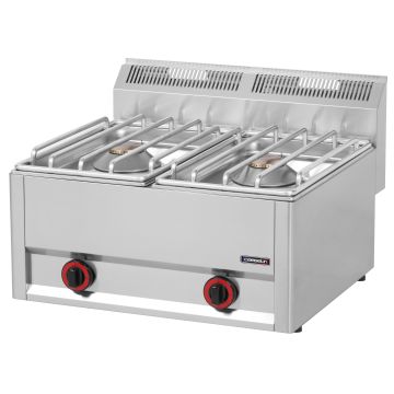 Gas table-top cooker 2 burners HP 66