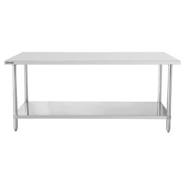 Workbench stainless steel 600 with shelf 600 mm