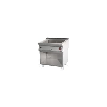Bain-marie GN 2/1 200 mm with drain tap with open cabinet 80