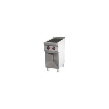 Electric cooker 2 solid tops 40 with open cabinet