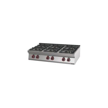 Gas table-top cooker 6 burners 120