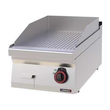 Griddle plate Grooved Chrome 40
