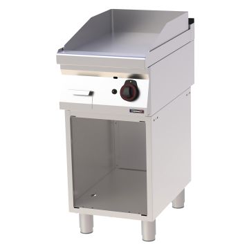 Gas griddle plate Smooth Cast iron with open cabinet 40