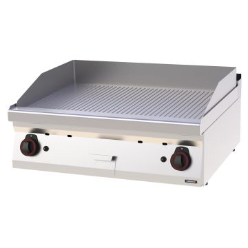 Gas griddle plate Grooved Cast iron 80