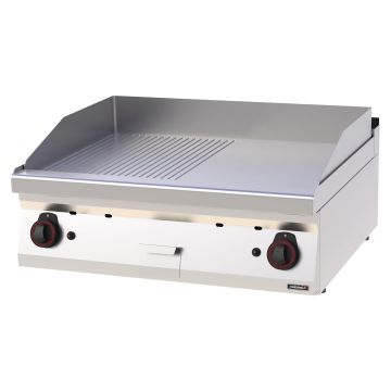 Gas griddle plate Grooved Smooth Cast iron 80