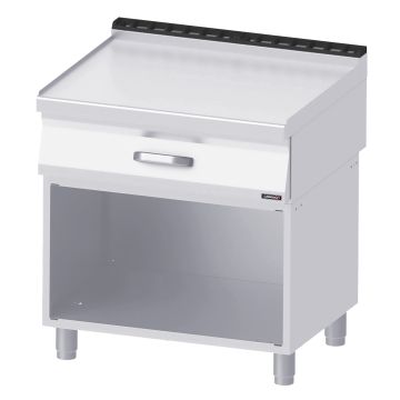 Neutral worktop 1 drawer with open cabinet 80