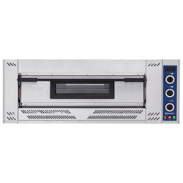 Gas-Pizzaofen für 9 Pizzen ø 30 cm, mechanische Bedienung