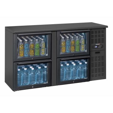 Back bar chiller 2 x 2 glass drawers
