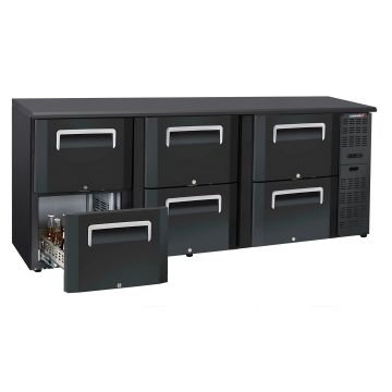 Back bar chiller 3 x 2 drawers