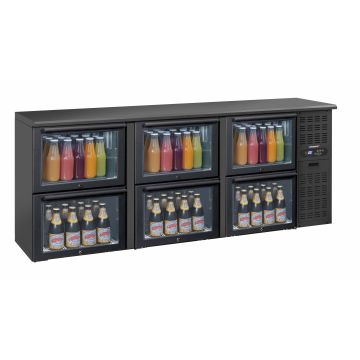 Back bar chiller 3 x 2 glass drawers