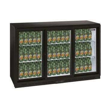 Back bar chiller 3 sliding doors