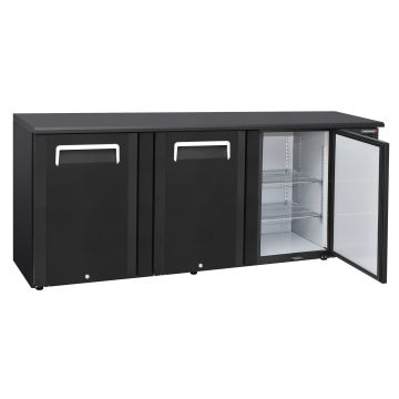 Back bar chiller 3 solid doors