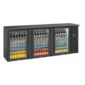 Back bar chiller 3 glass doors