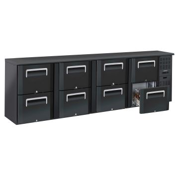 Back bar chiller 4 x 2 drawers