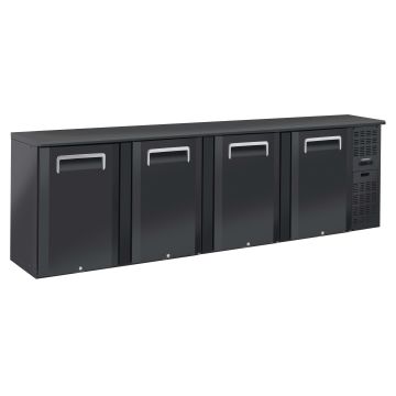 Back bar chiller 4 solid doors