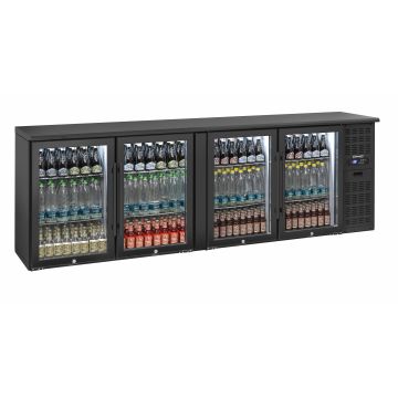 Back bar chiller 4 glass doors
